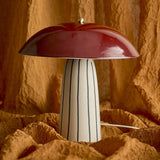Arvid Mushroom Stoneware Table Lamp - Multi