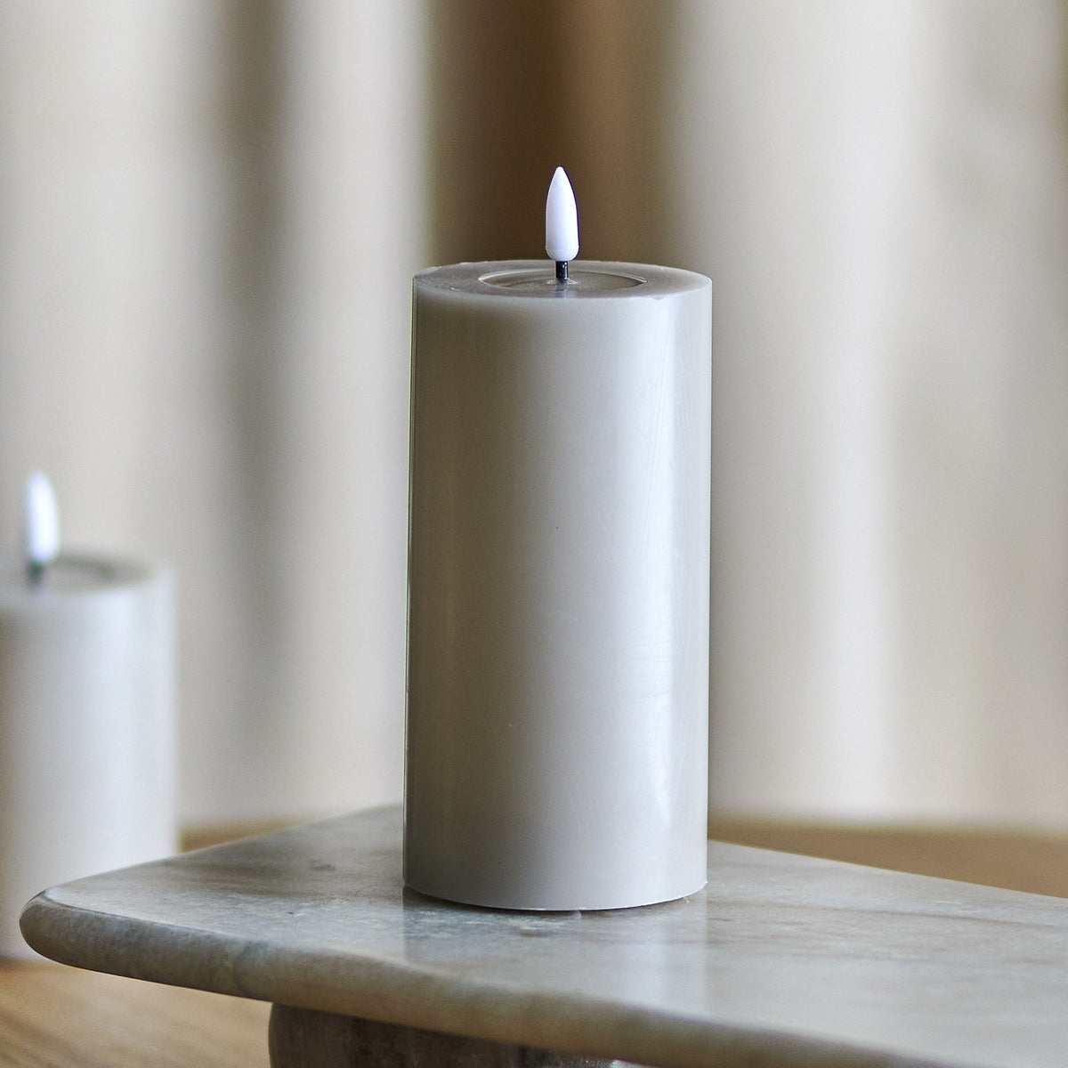 Ponza LED Candle - Beige