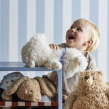 Tito Striped Soft Toy - White