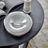 Shine Pebble Stoneware Bowl 18cm - Silver