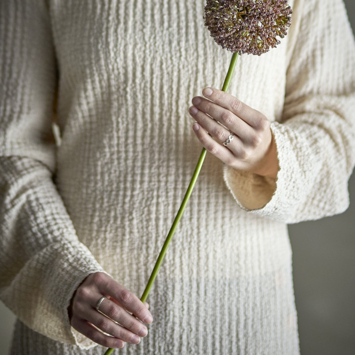 Allium Round Artificial Stem - Brown