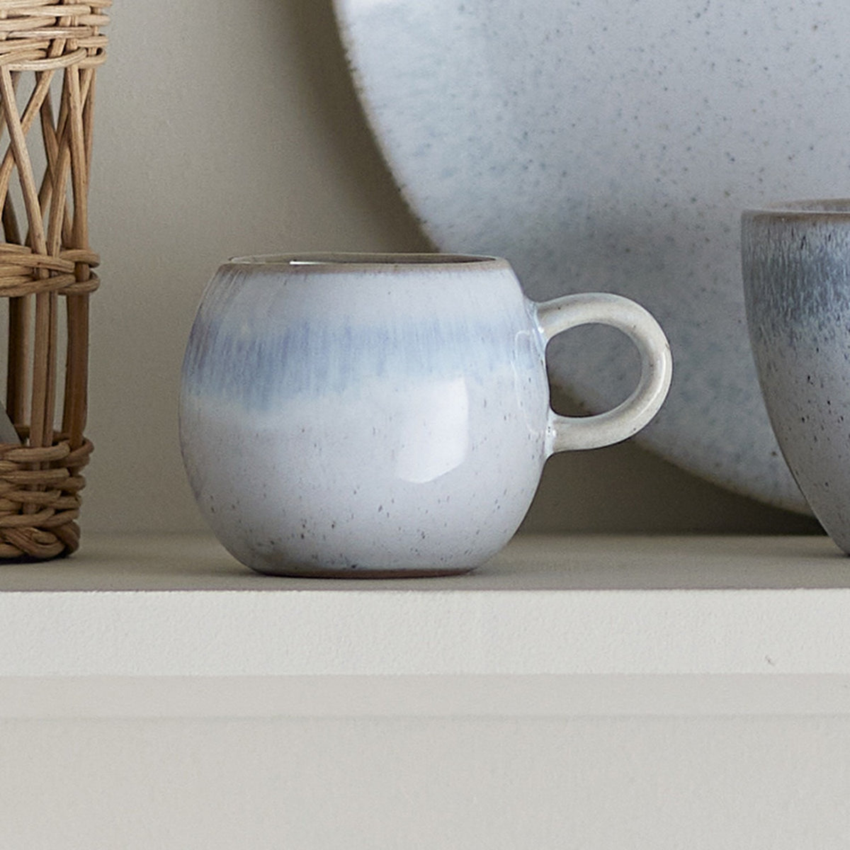 Paula Stoneware Cup 275ml - Light Blue