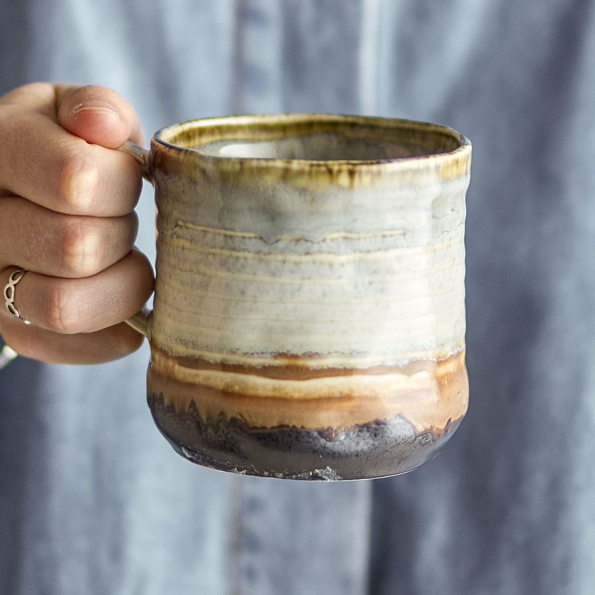 Deana Stoneware Mugs 380ml Set of 4 - Multi