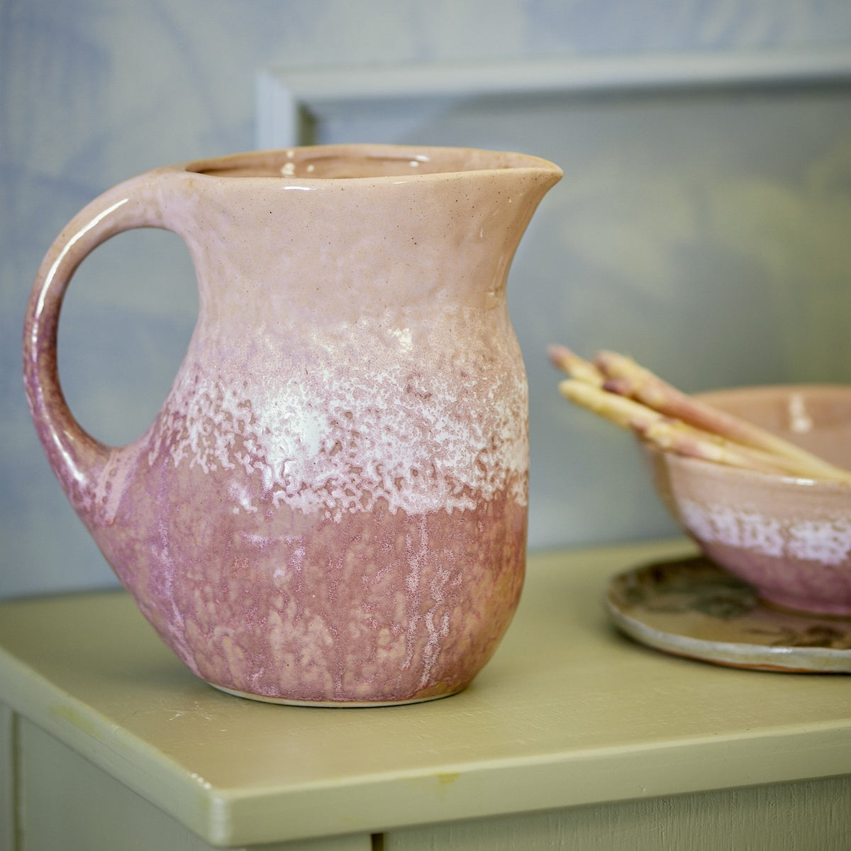 Darlene Stoneware Jug 2550ml - Pink