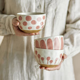 Linora Stoneware Bowls 12.5cm Set of 3 - Pink