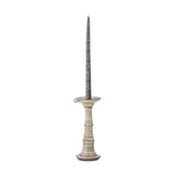 Rigby Stoneware Candle Holder - Grey
