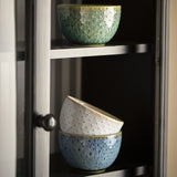 Harriet Dotted Stoneware Bowls 10cm Set of 3 - Blue