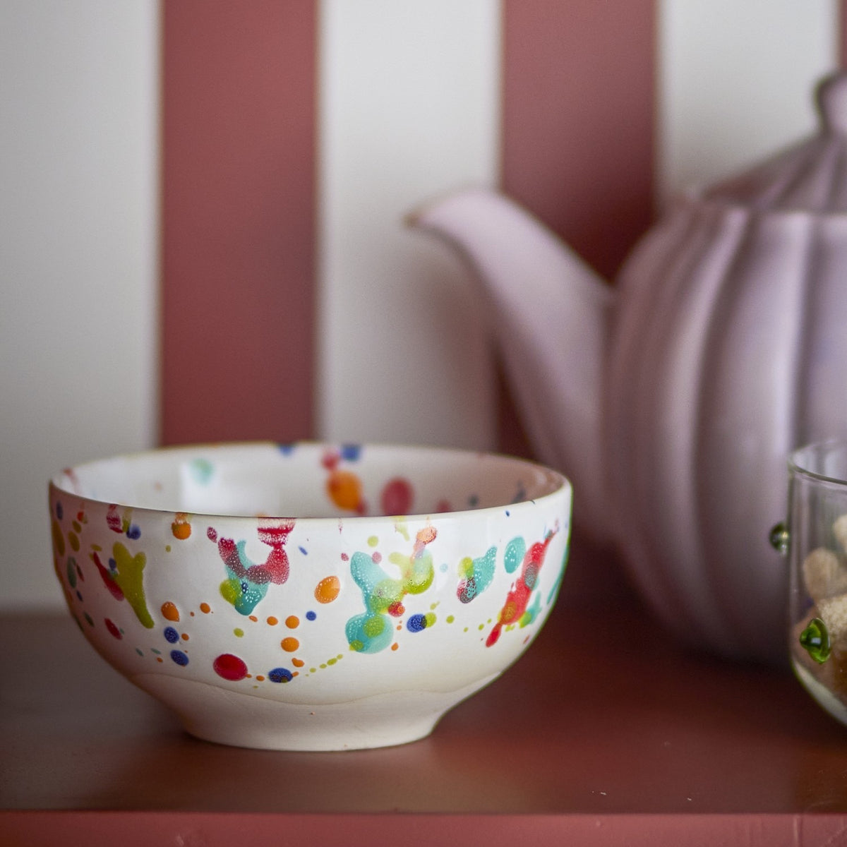 Freckles Stoneware Bowls 11.5cm Set of 4 - Multi