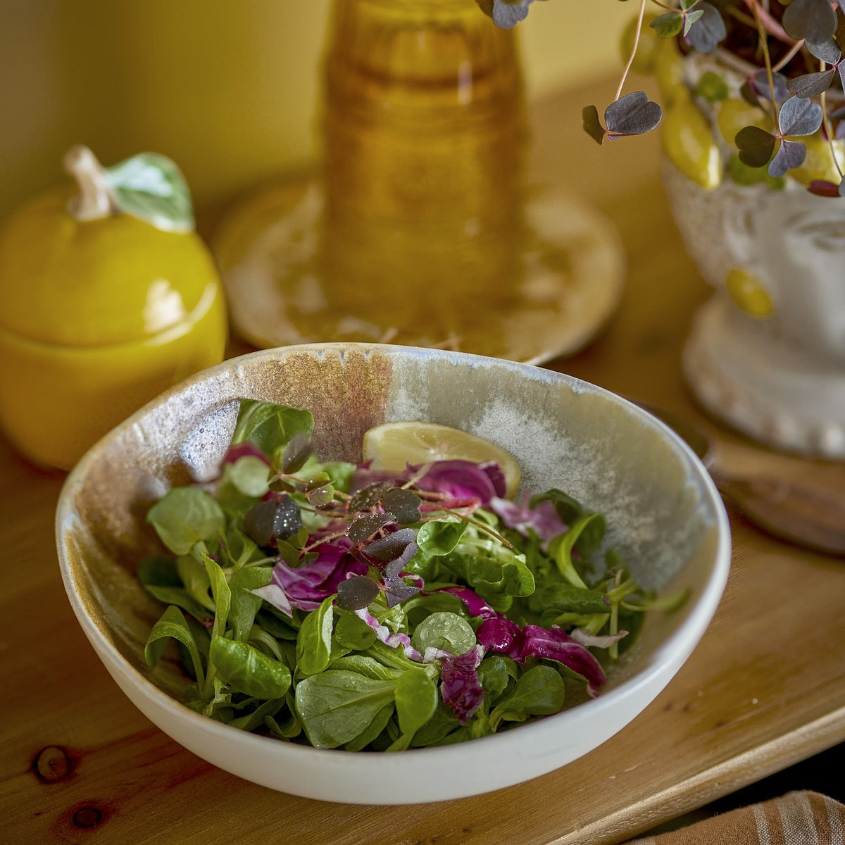 Lacey Stoneware Bowls 21cm Set of 4 - Multi