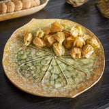Milani Round Stoneware Platter - Green