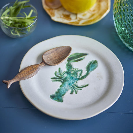 Hadden Lobster Stoneware Side Plates Set of 4 - Cream