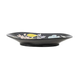 Amberly Floral Stoneware Platter 26x25cm - Black