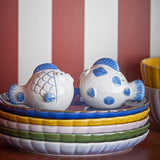 Fugu Fish Stoneware Salt & Pepper Shakers Set of 2 - Cream