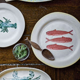 Hadden Embossed Stoneware Dinner Plates Set of 4 - Cream