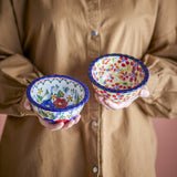 Florist Floral Stoneware Bowls 13cm Set of 2 - Multi