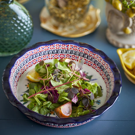 Florist Stoneware Bowl 26.5cm - Multi