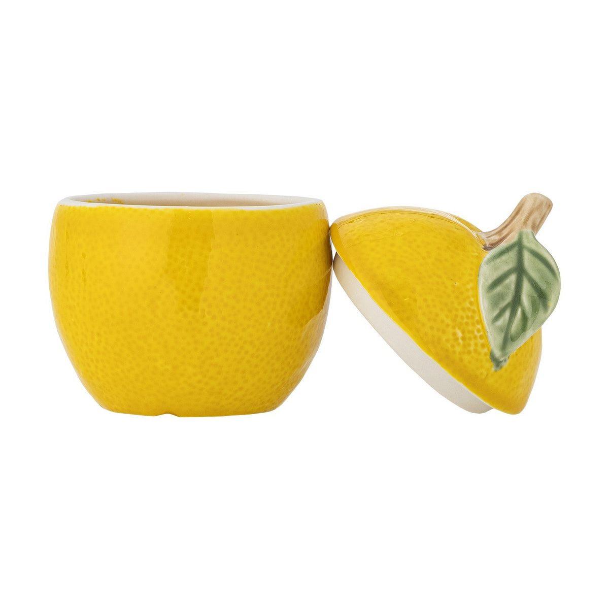 Limone Lemon Stoneware Storage Jar with Lid 220ml - Yellow