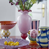 Frills Glass Vase 34cm - Pink