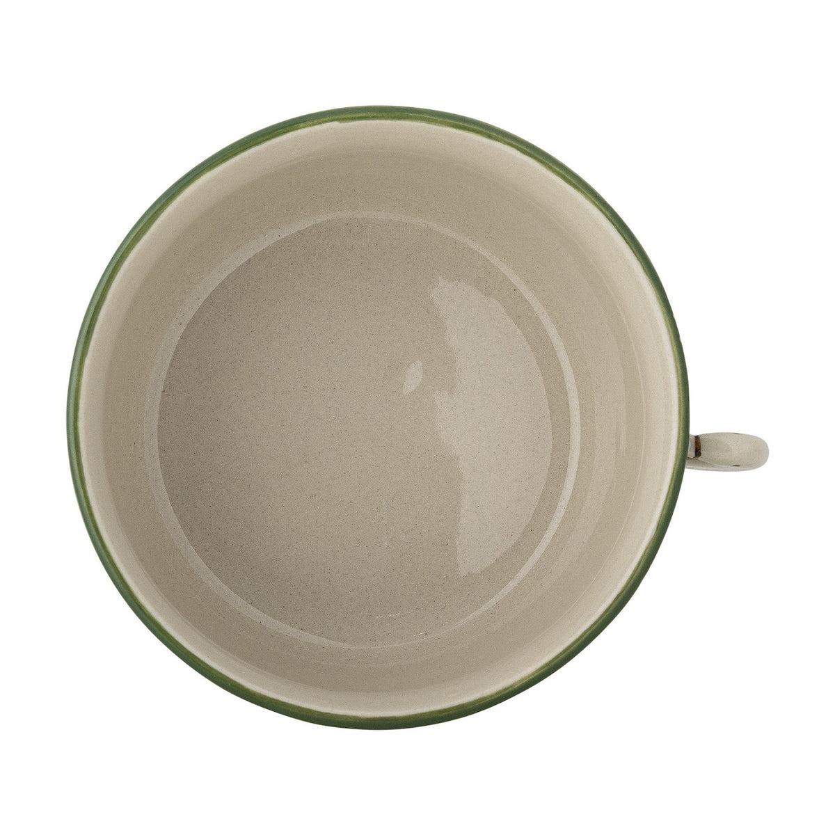 Hezha Stoneware Bowl 13cm - Green