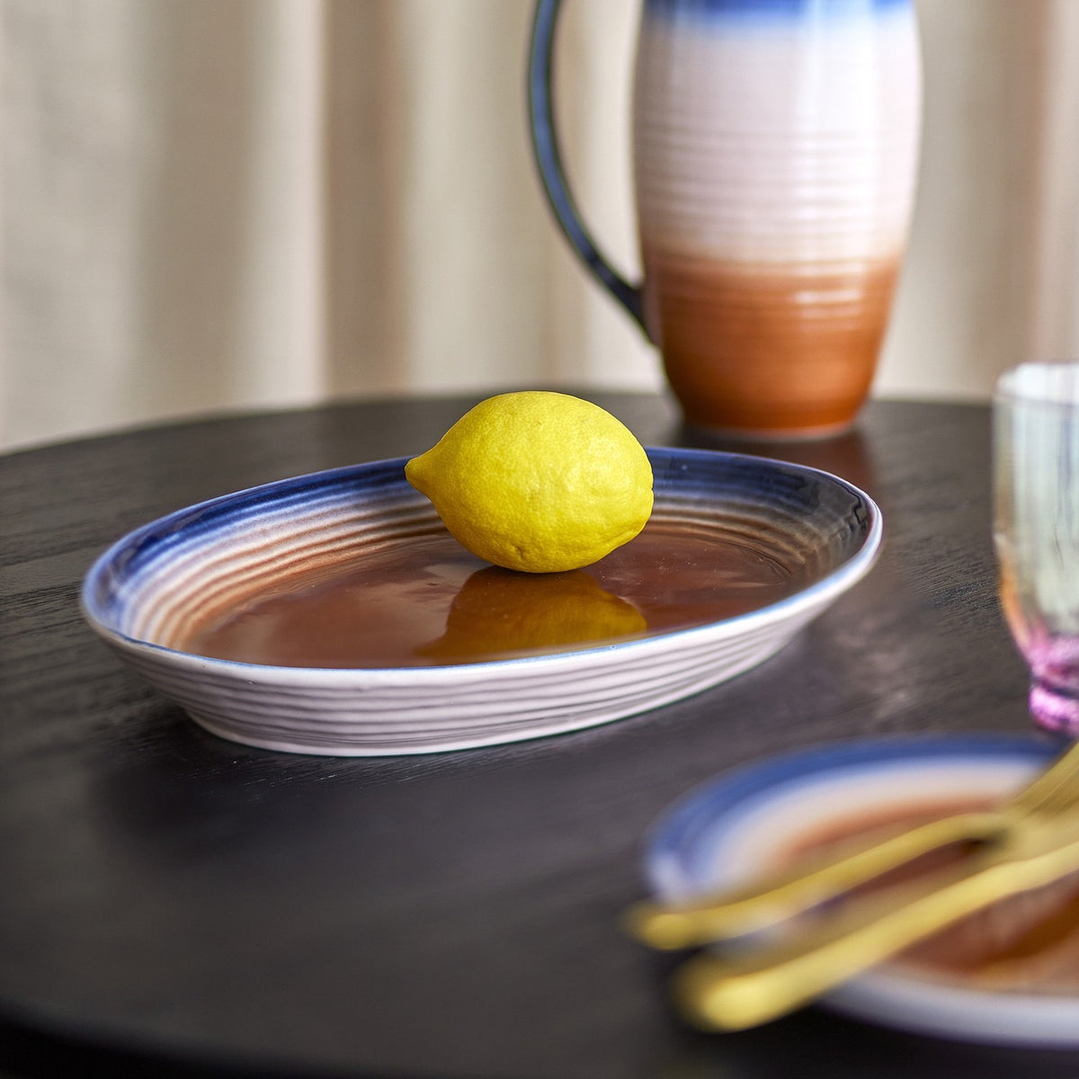 Tatum Stoneware Platter - Multi