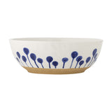 Linora Floral Stoneware Bowl 28cm - Blue