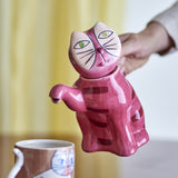 Missy Cat Stoneware Teapot 500ml - Pink
