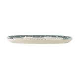 Soline Dotted Stoneware Platter 40x25cm - Multi