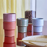 Ewan Stoneware Espresso Cups 75ml Set of 4 - Multi