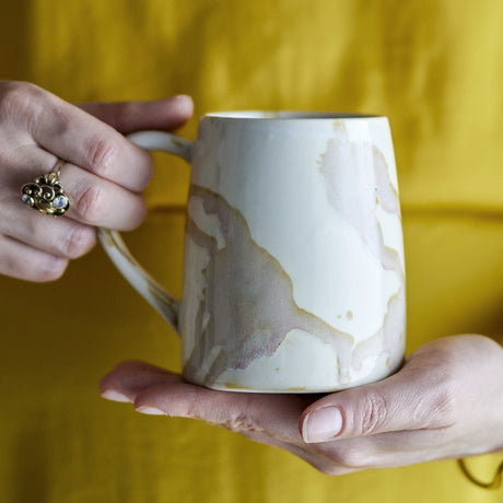Winnie Stoneware Mugs 370ml Set of 4 - Cream