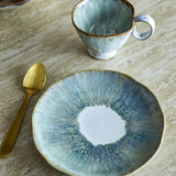 Imogen Green Stoneware Plate - Multi