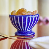 Nini Striped Stoneware Bowl 9cm - Blue