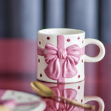 Bowie Dotted Stoneware Christmas Mugs 280ml Set of 4 - Cream