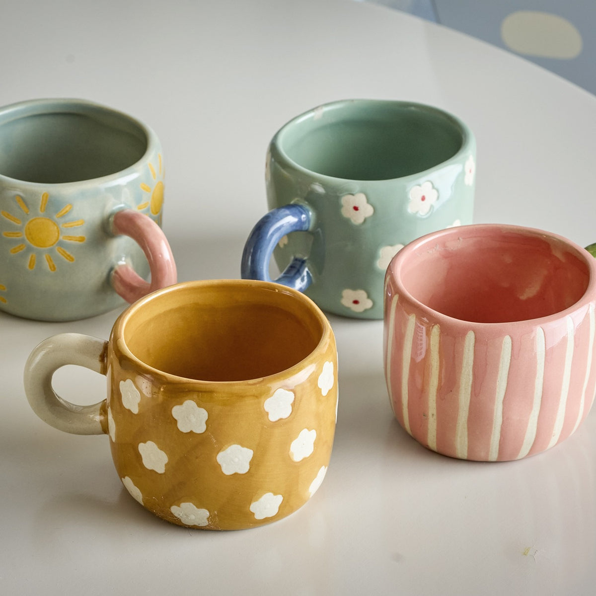 Nini Stoneware Cups 110ml Set of 4 - Multi