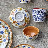Anniversary Floral Stoneware Bowls 10cm Set of 2 - Multi