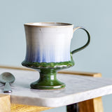 Odile Stoneware Mugs 250ml Set of 4 - Blue