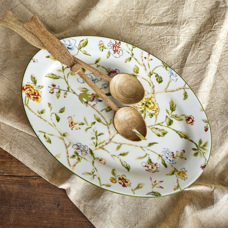Bloomie Floral Stoneware Platter - Multi