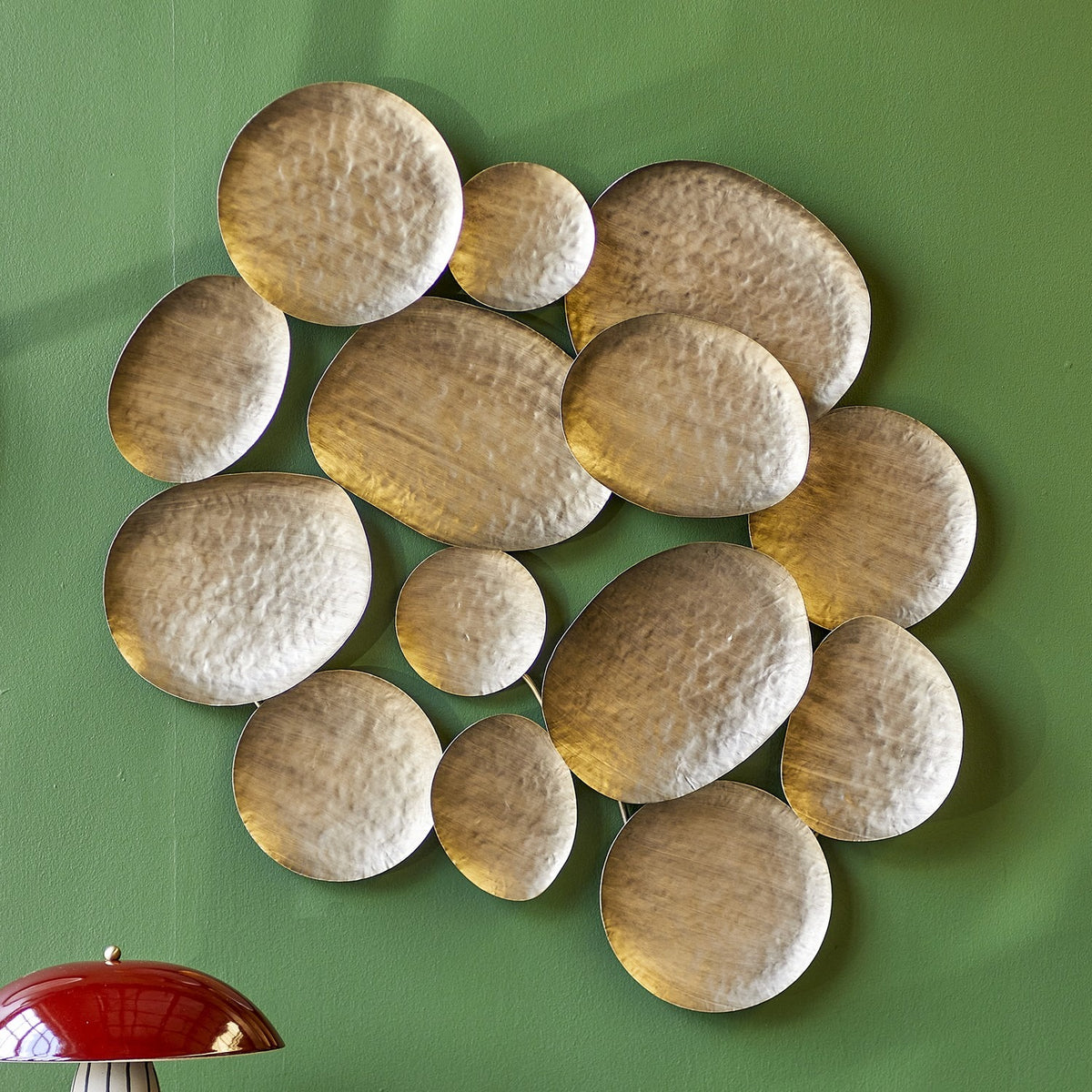 Raynee Pebble Iron Wall Decor - Brass