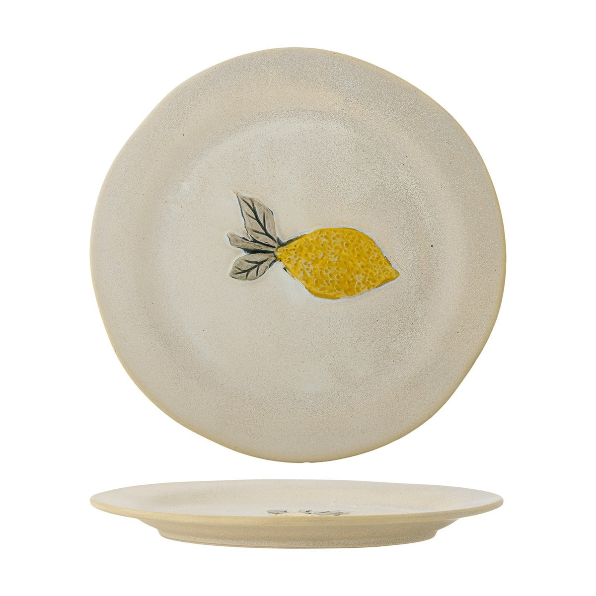Hadden Lemon Stoneware Side Plates Set of 4 - Cream