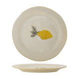 Hadden Lemon Stoneware Side Plates Set of 4 - Cream