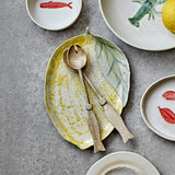 Hadden Lemon Stoneware Platter - Yellow