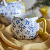 Wrenna Floral Stoneware Cups 400ml Set of 4 - Multi