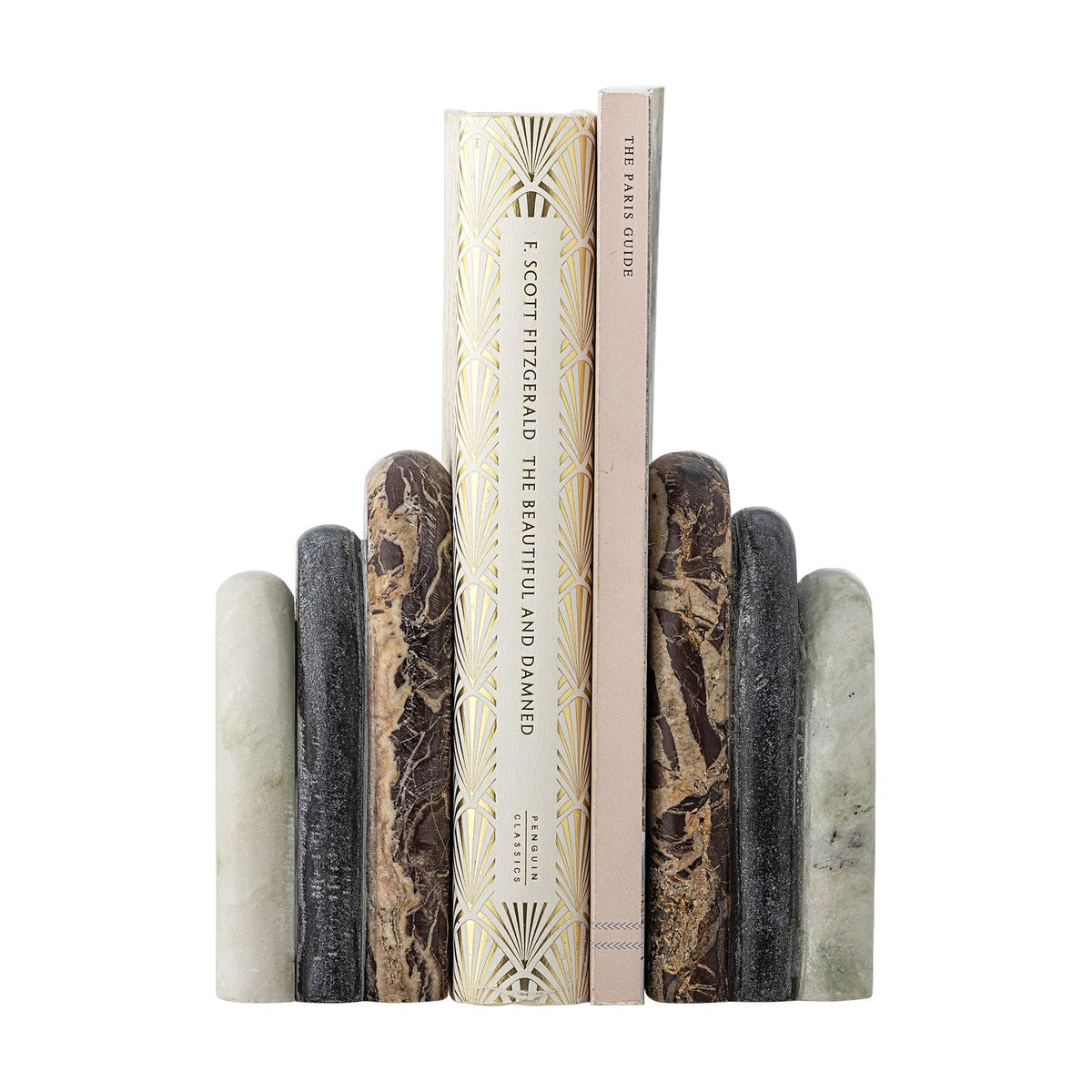 Vani Marble Bookends Set of 2 - Multi