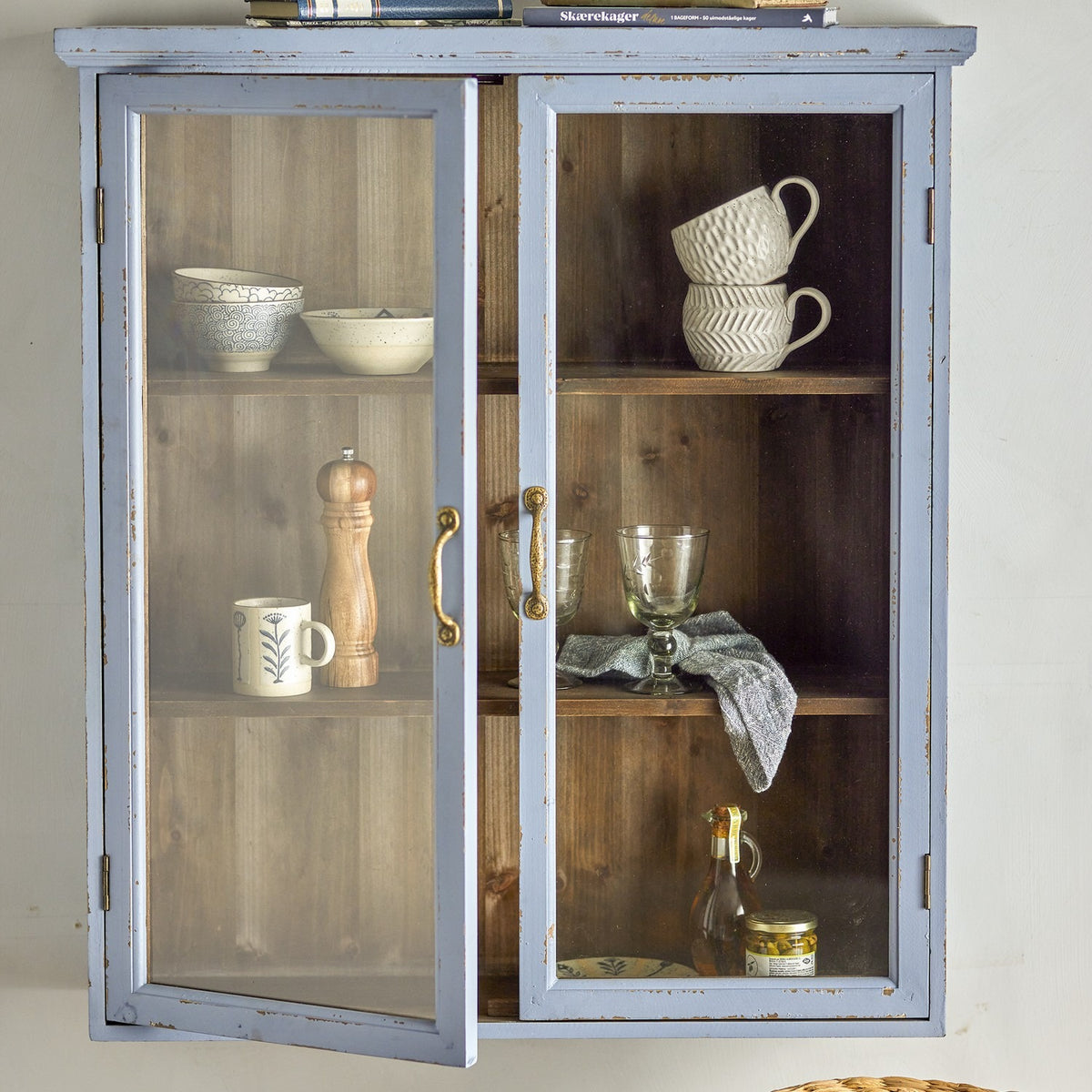 Hazem Wooden Cabinet 91cm - Blue