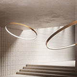 Zero Round Aluminium Ring LED Pendant Light 146cm Without Canopy