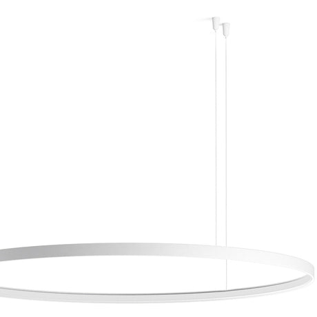 Zero Round Smart Aluminium Ring LED Pendant Light 98cm