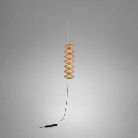 Yuyun S/7S/I Fabric LED Plug-in Pendant Light - Satin Beige