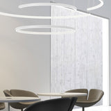 Brooklyn Round 360° Aluminium Ring LED Pendant Light 195cm