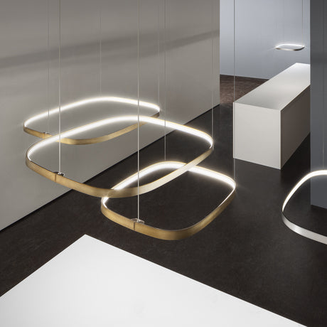 Zero Square 50 Aluminium LED Pendant Light Without Canopy