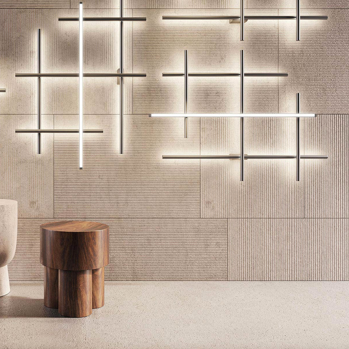Hilow Black Diffuser Frame LED Wall Light - Matt Black