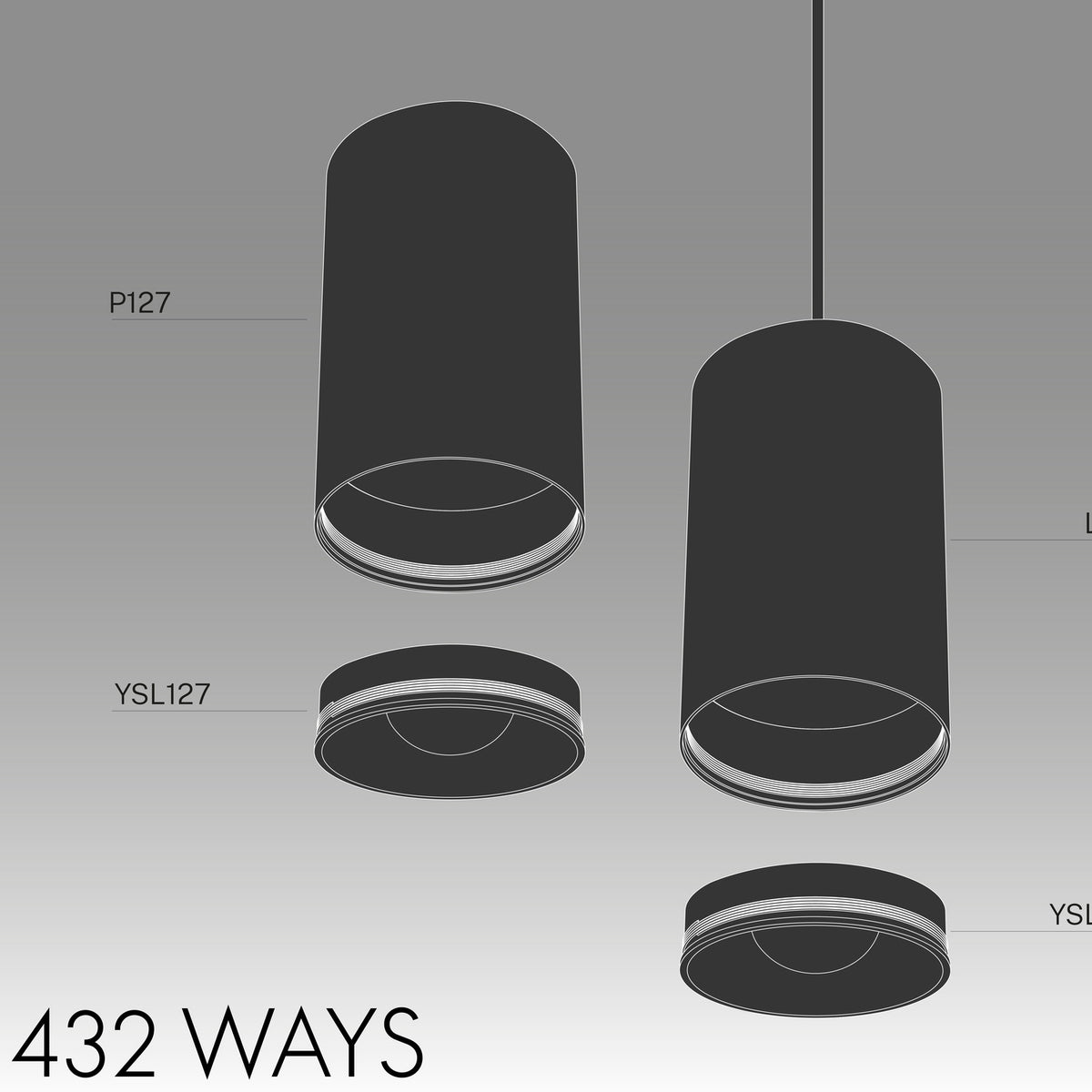 432 Ways LED Pendant Light 6cm